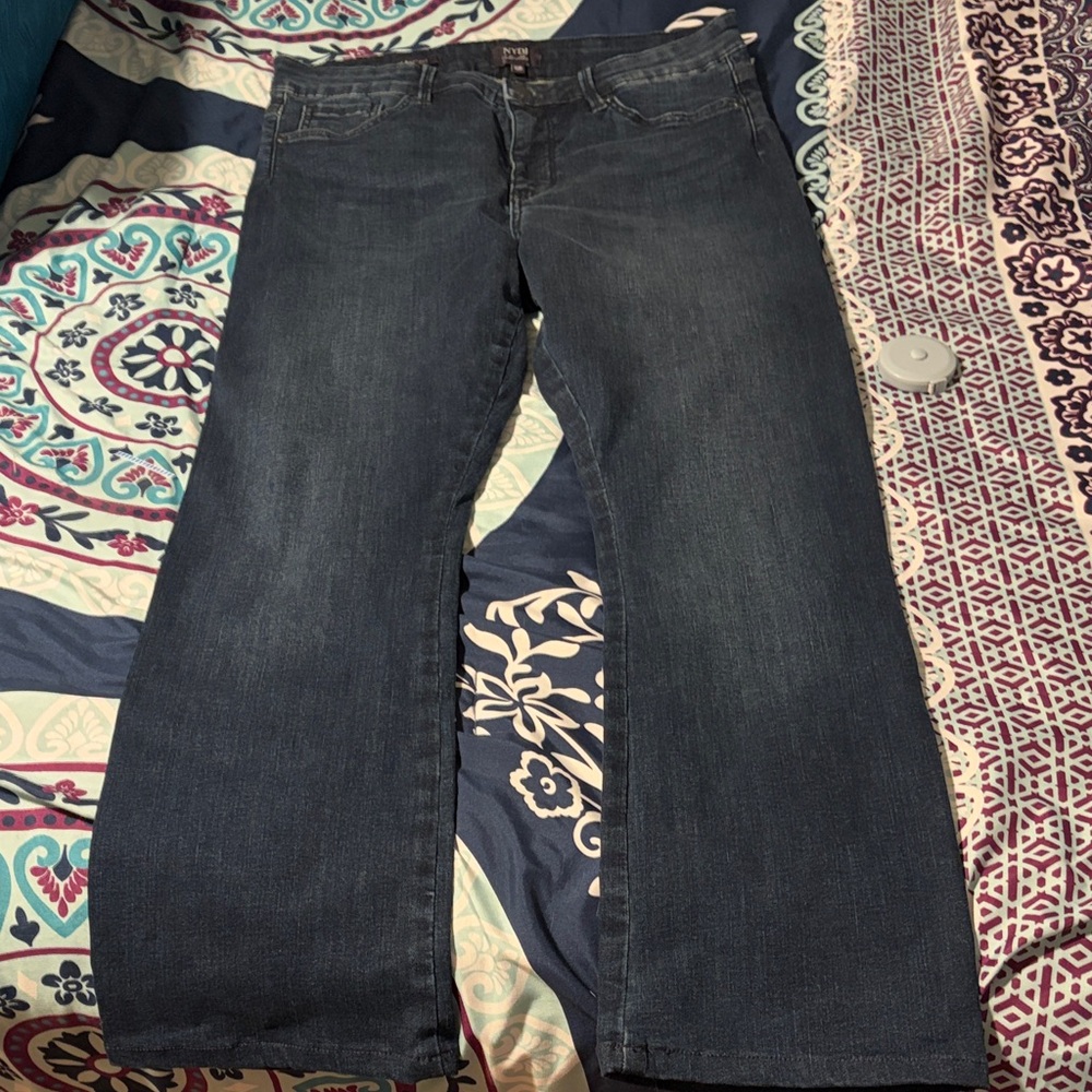 NYDJ Women's Dark Blue slim bootcut Jeans